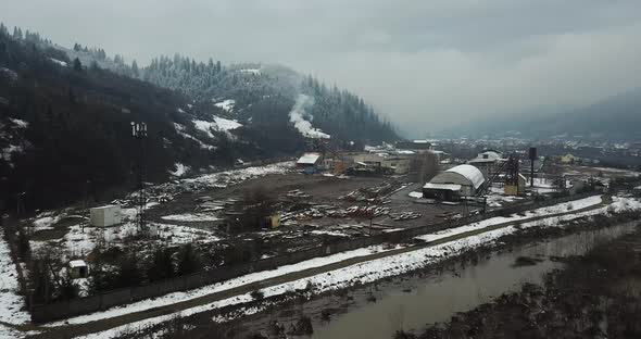 An Industrial Enterprise That Pollutes Mountainous Terrain alt