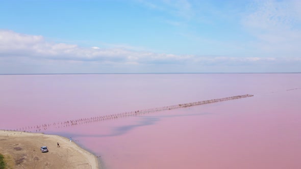 SasykSivash is the Largest Lake and Salt Lake on the Crimean Peninsula alt