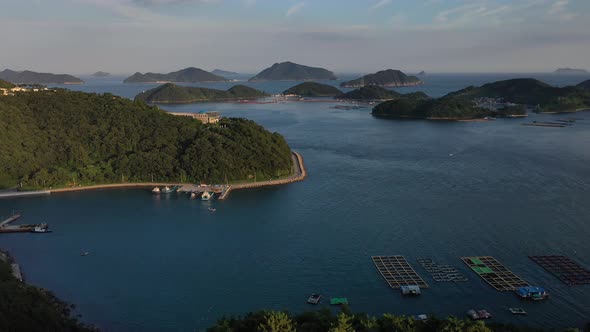 4K Aerial Drone Footage View of Dara Park at Sunset alt