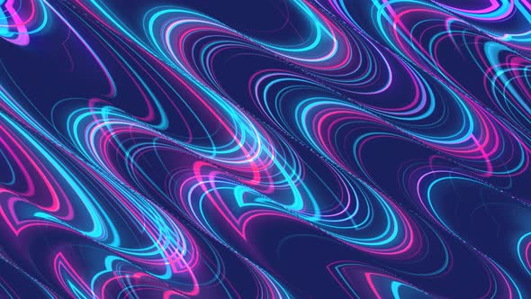 Abstract background water liquid animated, Blue Pink Line Water Paint Liquid Animation