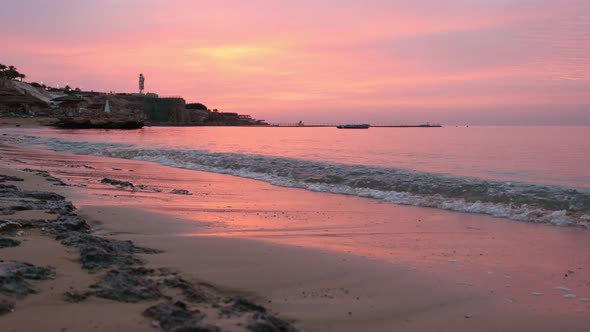 Panoramic View of Beach Ras Umm El Sid