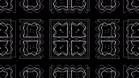Dynamic Pulsation of Squares for Visualization of DJ Sets alt