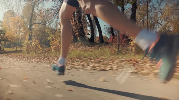 Runner Fitness Jog Cardio Workout Training Before Running Marathon.Triathlon Running Hard Exercising alt