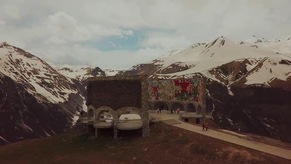 People's Friendship Arch in Gudauri Georgia