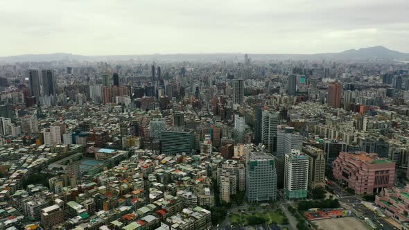 Buildings in Taipei city, Taiwan. alt