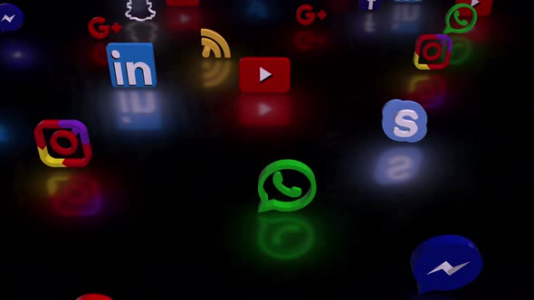 Social Networks Icons 01 4k  alt