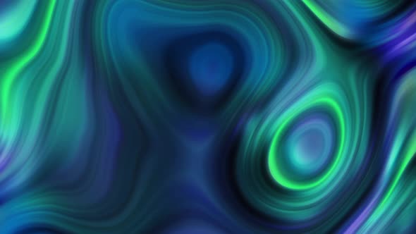 Abstract cyan color wavy liquid background.