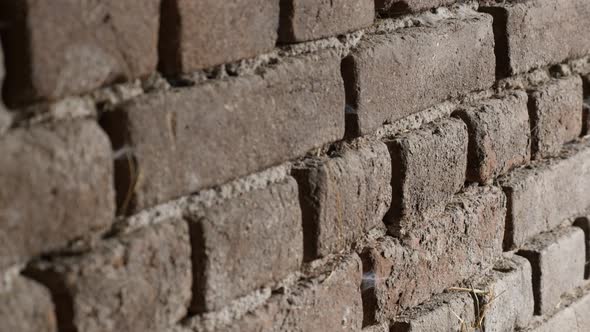 Shallow DOF house wall texture details slow tilt 4K 2160p 30fps UltraHD footage - Headers and stretc alt