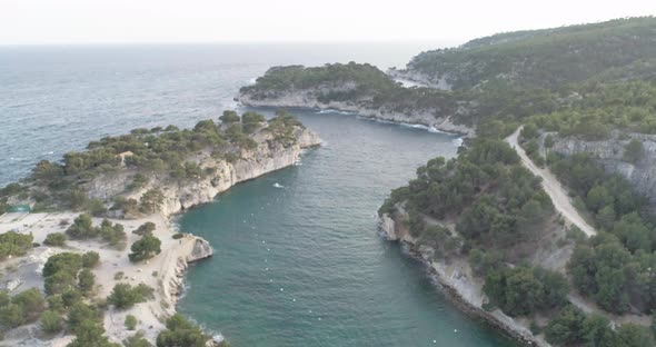 The Calanques National Park in a French National Park on the Mediterranean Sea