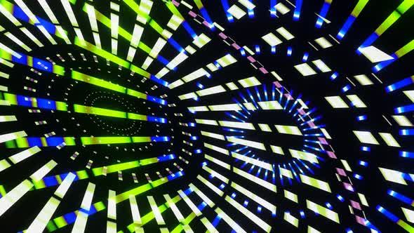 Dance of Abstract Multicolored Circles VJ Loop alt