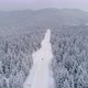 Car Traveling On Snowy Road - VideoHive Item for Sale