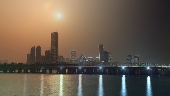 Seoul Yeouido Skyline D2N With Hanriver 