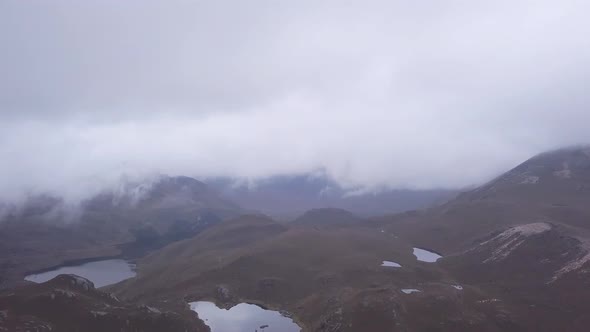 Wonderful Nature Scenery Of Valley And Lake On A Misty Day In Cajas National Park (The Lake District alt