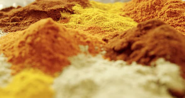 Various type of spices 4k alt