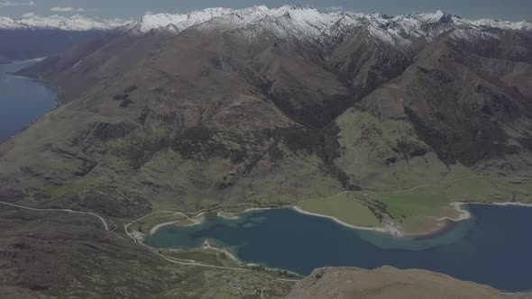 Lake Hawea and Lake Wanaka