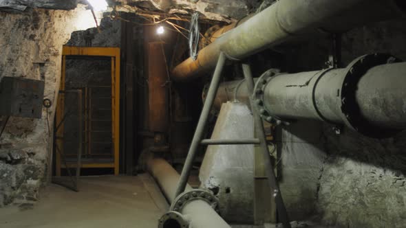Abandoned Mine Machinery Exit Elevator