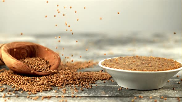 Super Slow Motion Mustard Falls on the Table alt