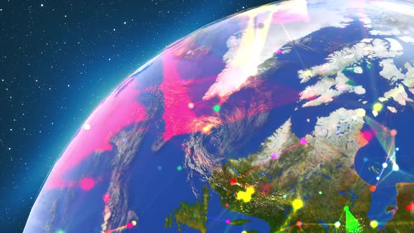 Earth with Connection Dots alt