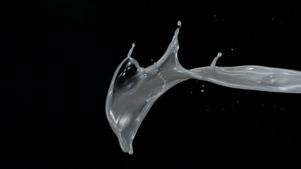 Sliver liquid splash, Slow Motion alt
