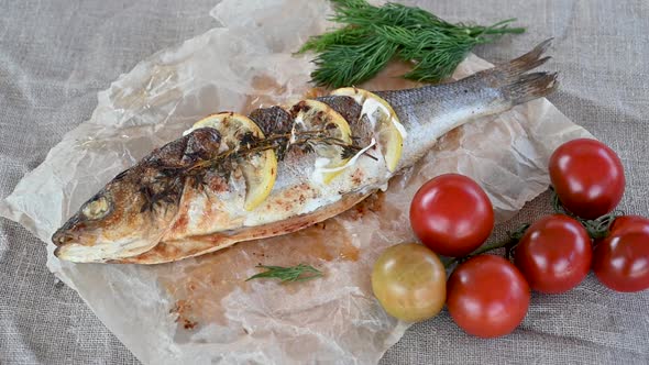 Grilled Sea Bass Fish