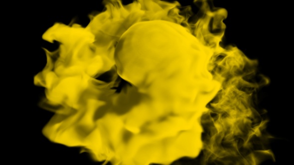 Yellow Smoke Turn, Motion Graphics | VideoHive