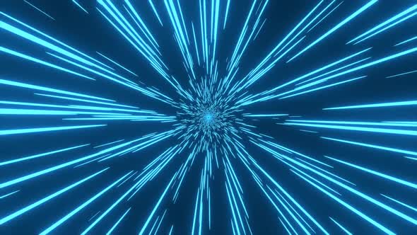 Abstract creative cosmic background. Hyper jump tunnel. Speed of light