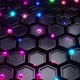 Hexagon background | Abstract Background of Black Honeycombs - VideoHive Item for Sale