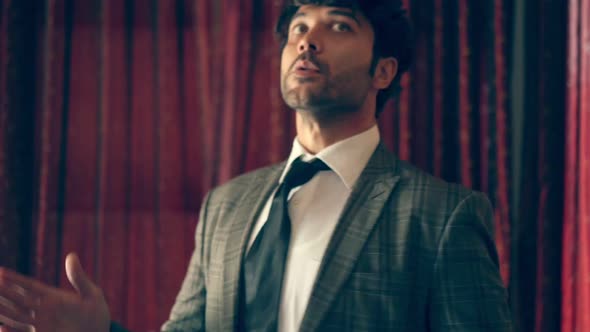 The Man is Dancing Like a Robot alt