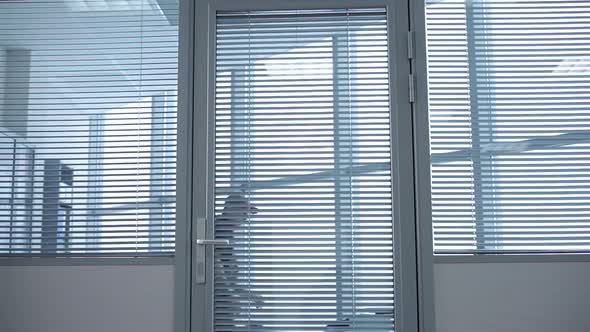 Repairman Enters the Room to Check the Windows alt