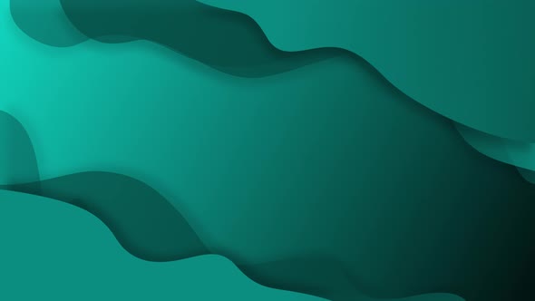 Waves gradient abstract on the left and right corner at the top and bottom of emerald green alt