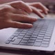 Closeup of Womans Hands Typing on a Laptop While Going By Train - VideoHive Item for Sale