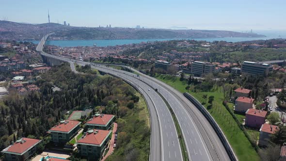 Istanbul Bosphorus Bridge Road