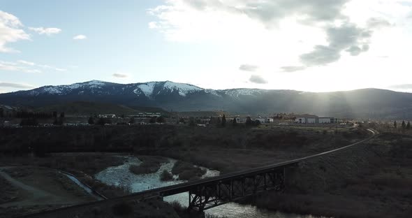 Rising Over Mountainous River