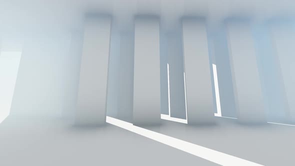 White Columns - Abstract Future White 3 alt
