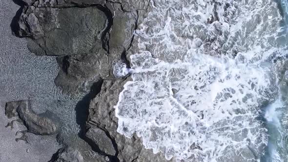 Sea Near the Coast  Closeup Aerial View of the Coastal Seascape alt