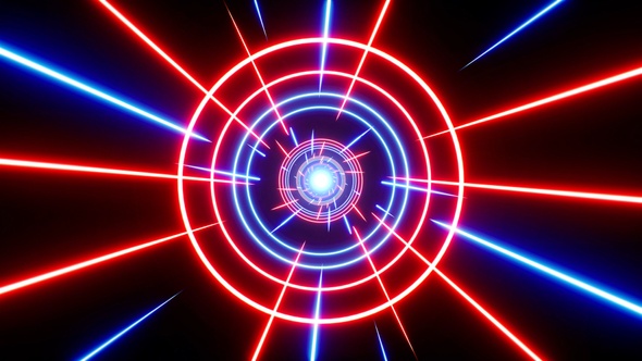 Red and Blue Laser Vj Loop alt