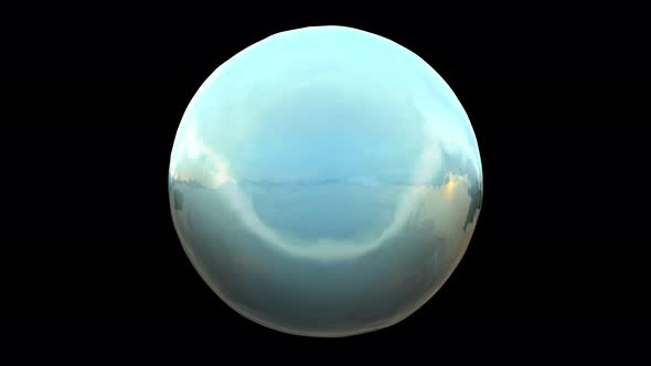 4k circle ball-ocean