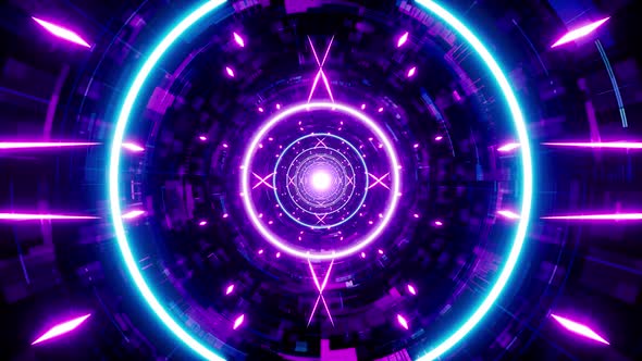 Neon Beam Sci Fi Tunnel alt