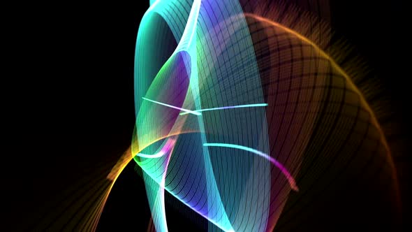 Abstract Futuristic Lines Animation