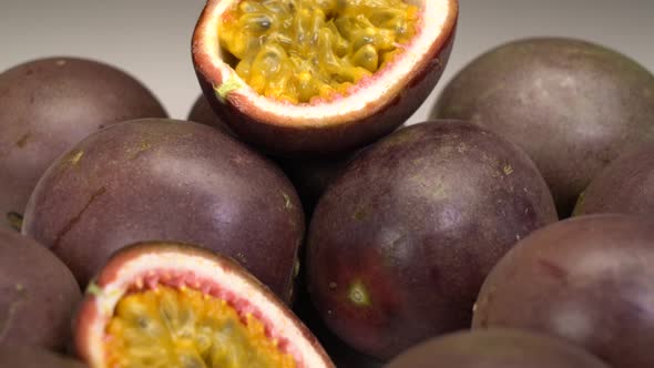 Exotic freash passion fruit panning