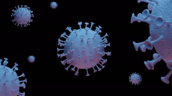 Coronavirus: moving and rotating cells