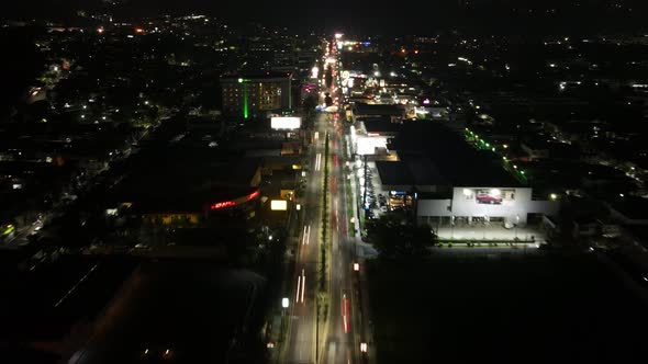 City time lapse hyperlapse at night