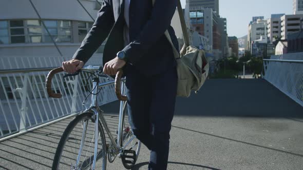 Young professional man on the go alt