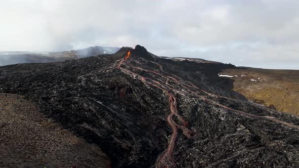 Fagradalsfjall volcano in South West Iceland alt