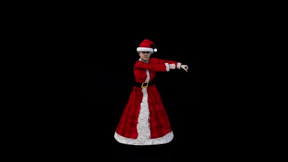 Santa Mom Dance 1 - Christmas Concept alt