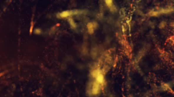 Epic Gold And Fire Particles Background