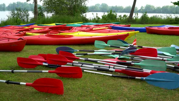 Kayaks with equipment revealed, ready for action alt