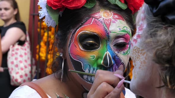 Halloween Day of the Dead Spectacular Makeup Party Mask
