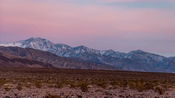 Sunset - Telescope Peak and the Panamint Range alt