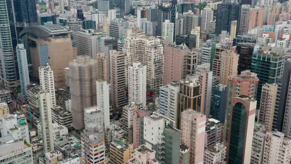 Top view of Hong Kong city alt